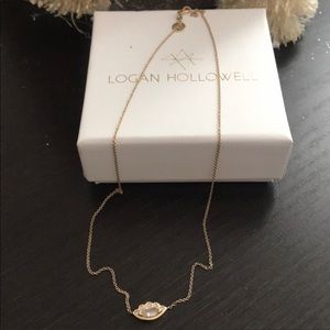 14k Gold Logan Hollowell Angel Eye Necklace